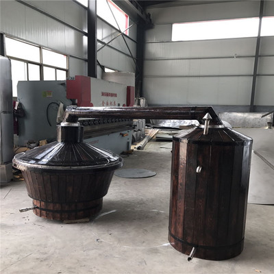 山西雙層不銹鋼白酒釀酒設備出酒率高白酒蒸餾設備家用高粱蒸酒甑鍋價格